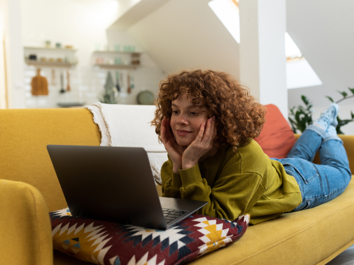 woman at computer